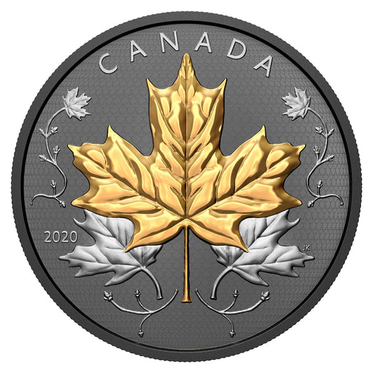 2020 Canada $50 Maple Leaves in Motion Fine Silver Coin (No Tax)