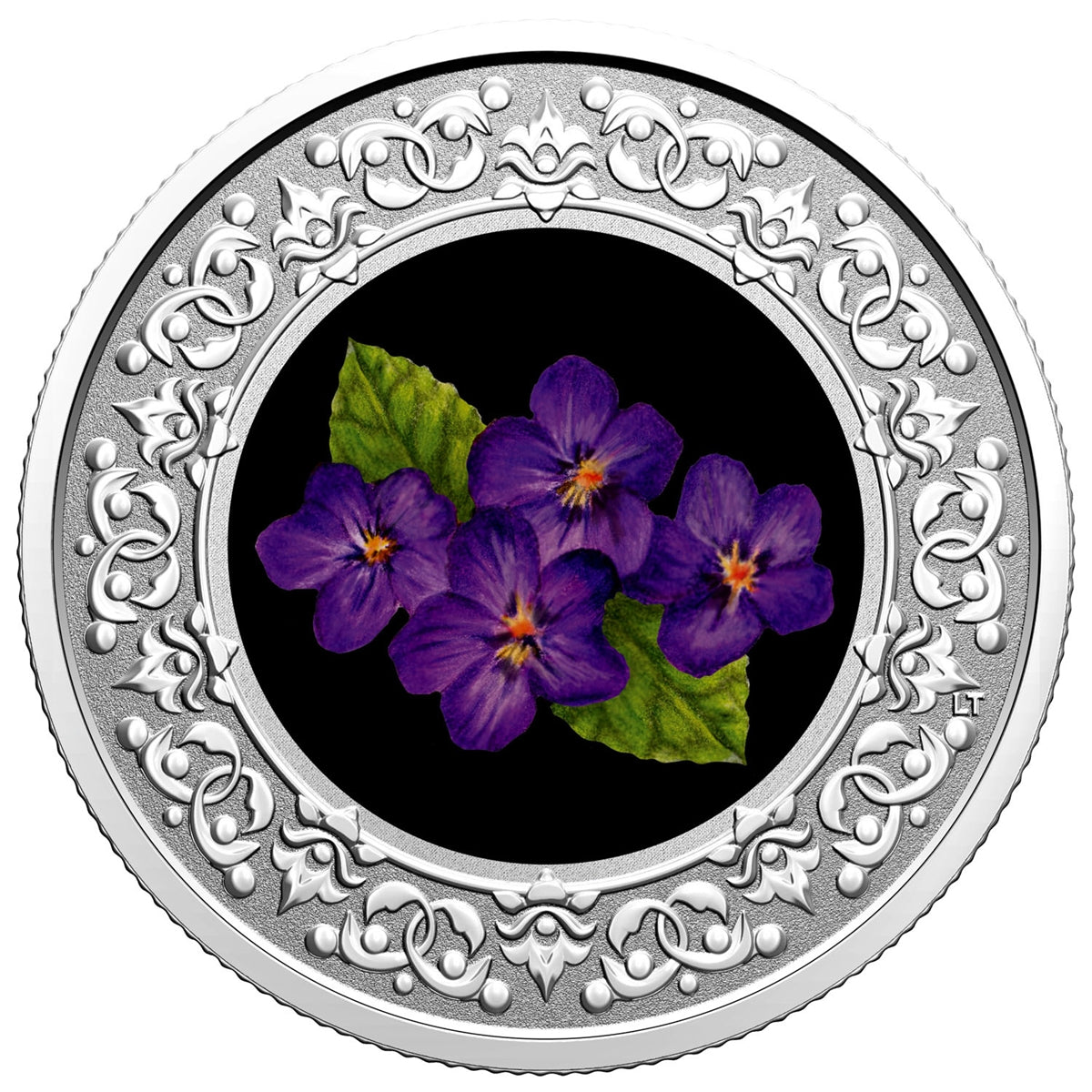 2020 $3 Floral Emblems of Canada - New Brunswick Purple Violet Silver (No Tax)