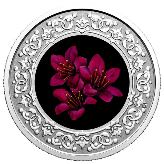 2021 $3 Floral Emblems of Canada - Nunavut: Purple Saxifrage Fine Silver (No Tax)