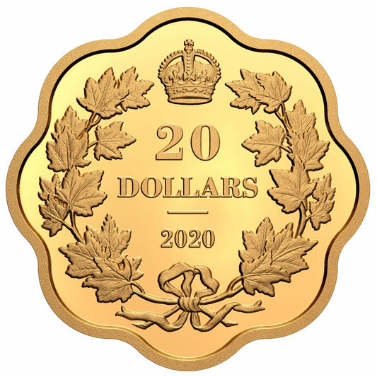 2020 Canada $20 Iconic Maple Leaves Fine Silver (No Tax)