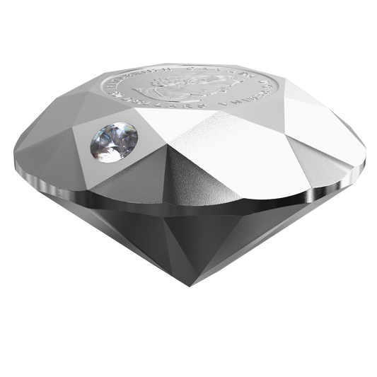 2021 Canada $50 Forevermark Black Label Round Diamond Silver Diamond-Shaped (No Tax)