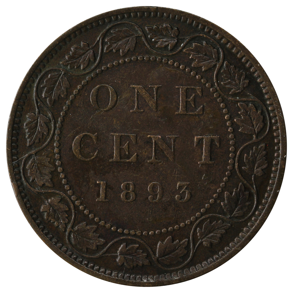 1893 Canada 1-cent VF-EF (VF-30)