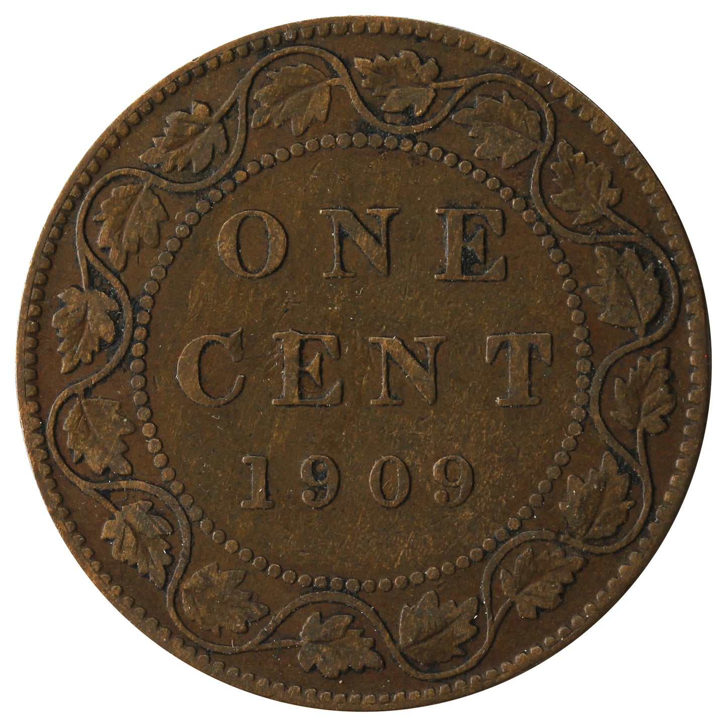 1909 Canada 1-cent VG-F (VG-10)