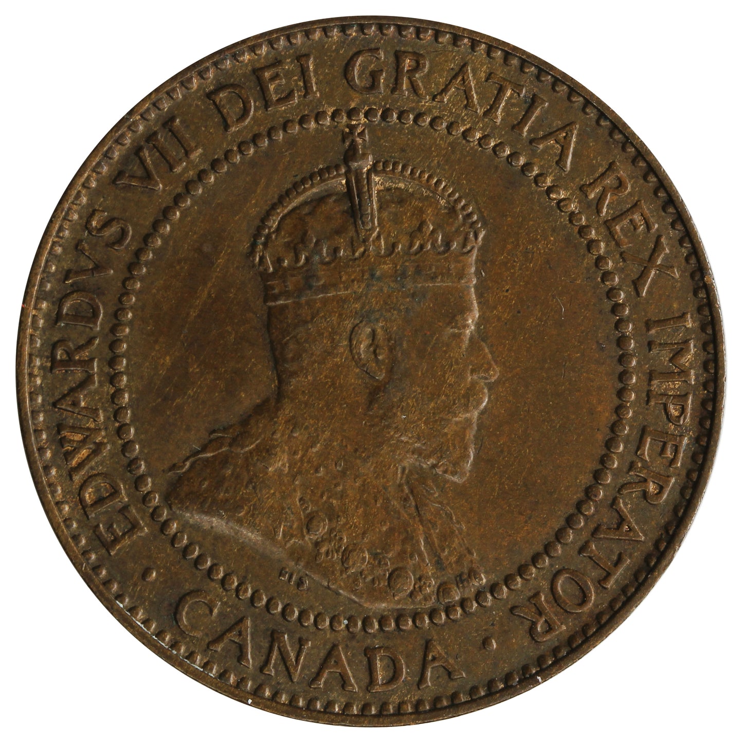 1909 Canada 1-cent EF-AU (EF-45)