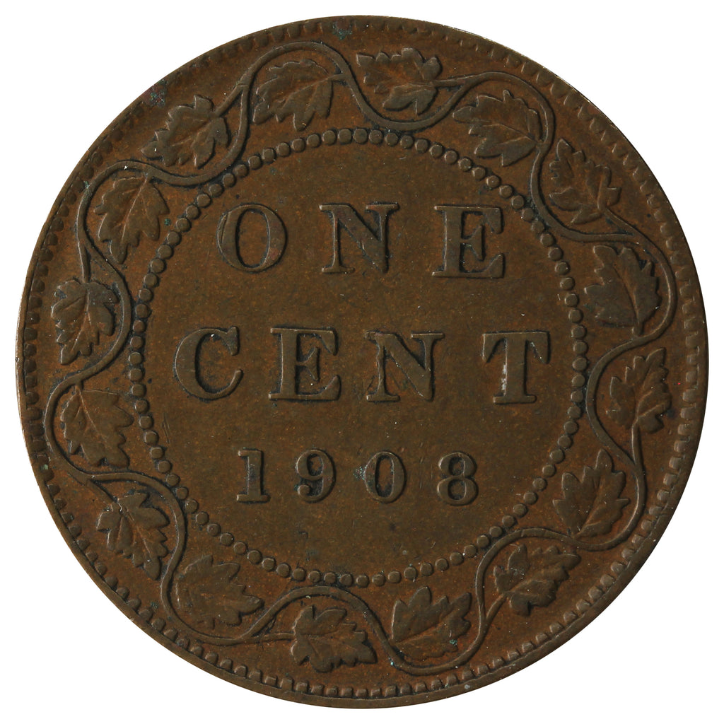 1908 Canada 1-cent VG-F (VG-10)