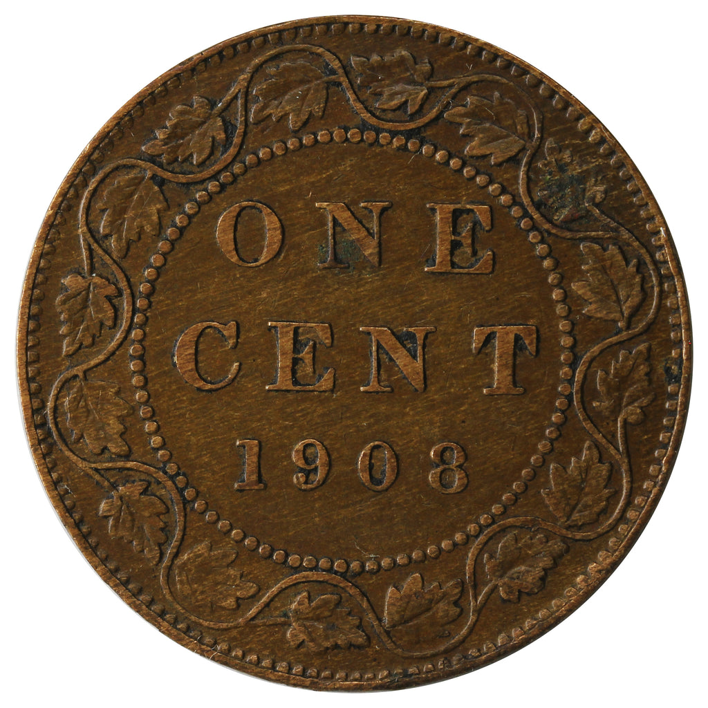 1908 Canada 1-cent VF-EF (VF-30)