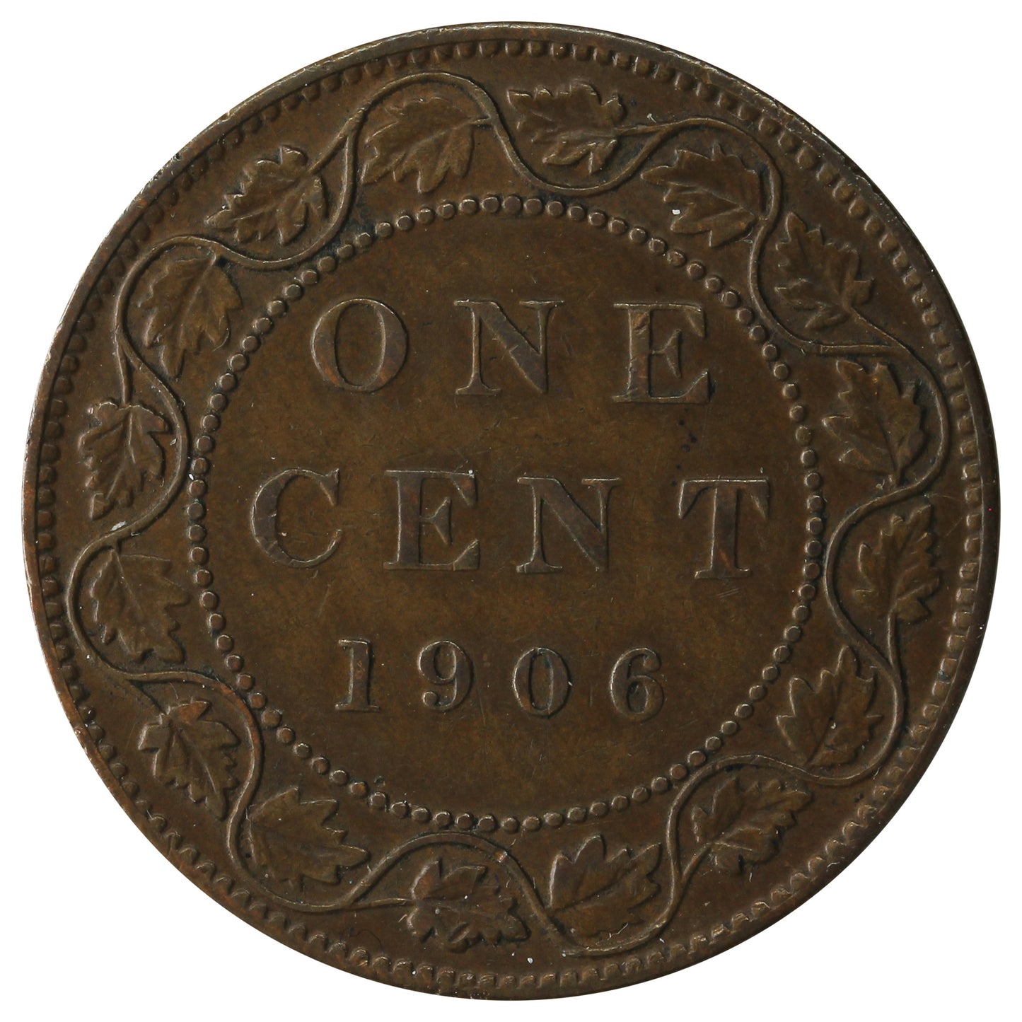 1906 Canada 1-cent VF-EF (VF-30)