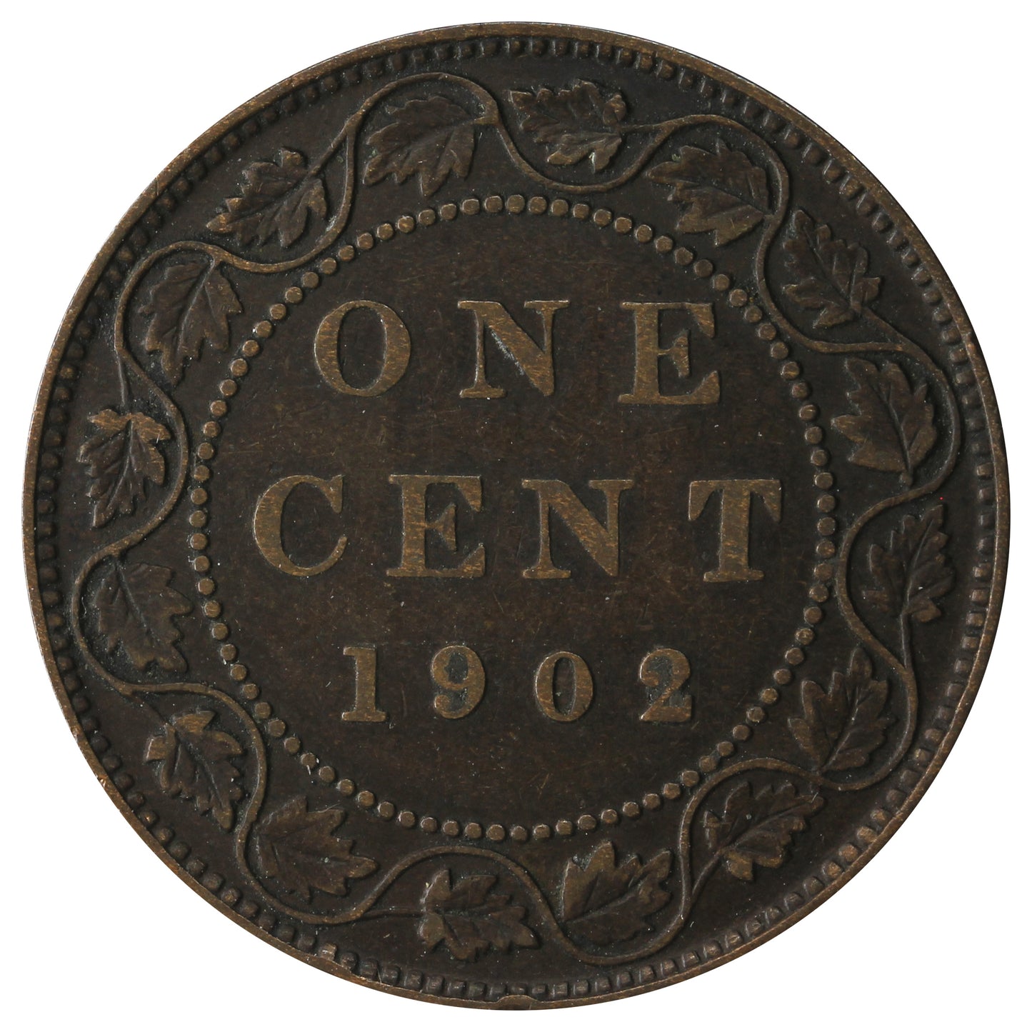 1902 Canada 1-cent F-VF (F-15)