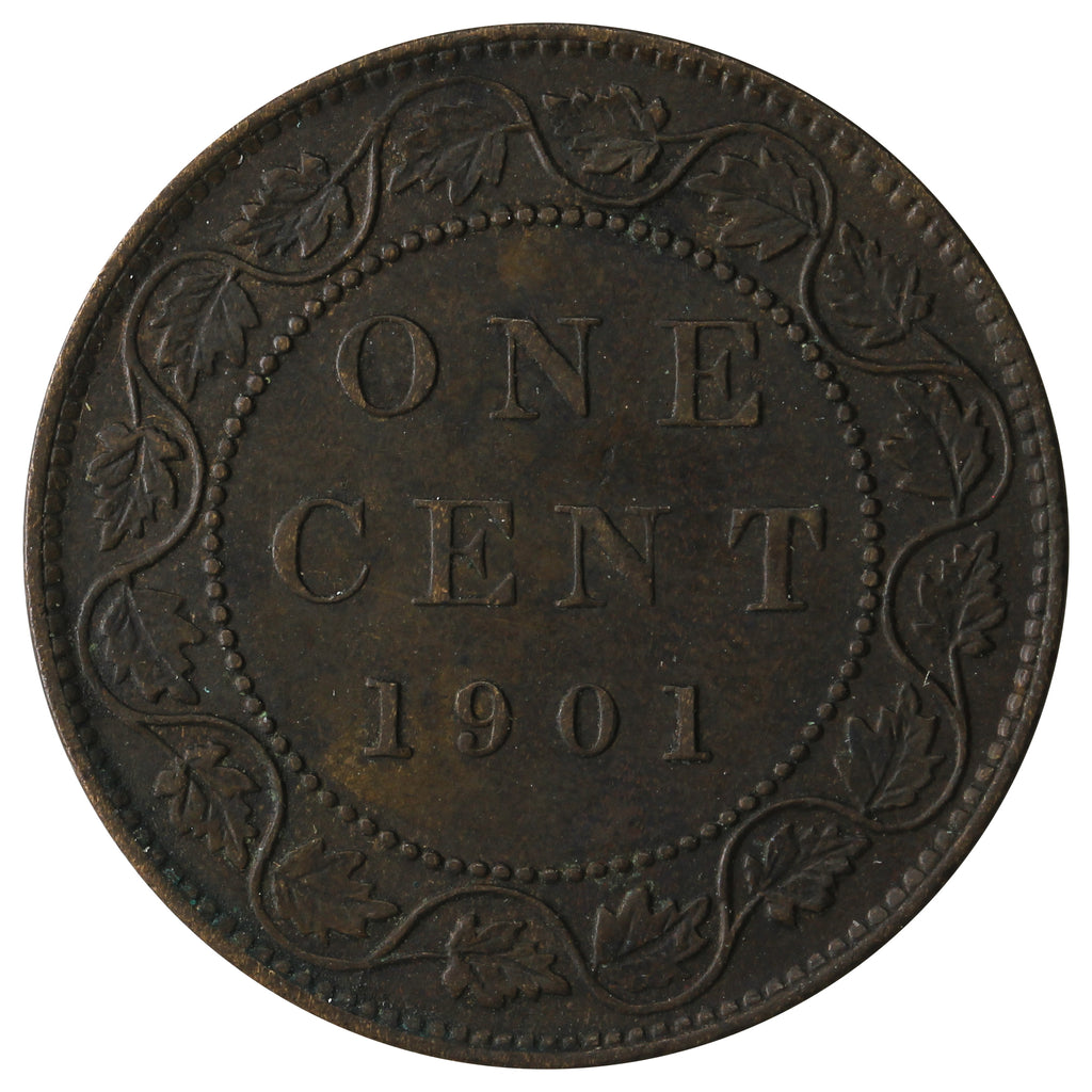 1901 Canada 1-cent Almost Uncirculated (AU-50)