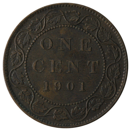 1901 Canada 1-cent Almost Uncirculated (AU-50)