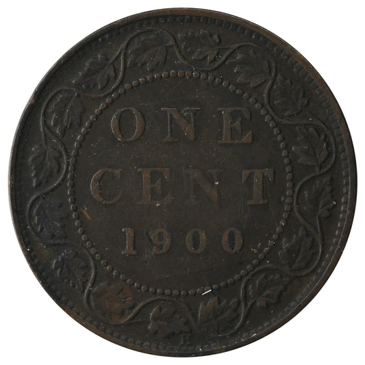 1900H Canada 1-cent F-VF (F-15)