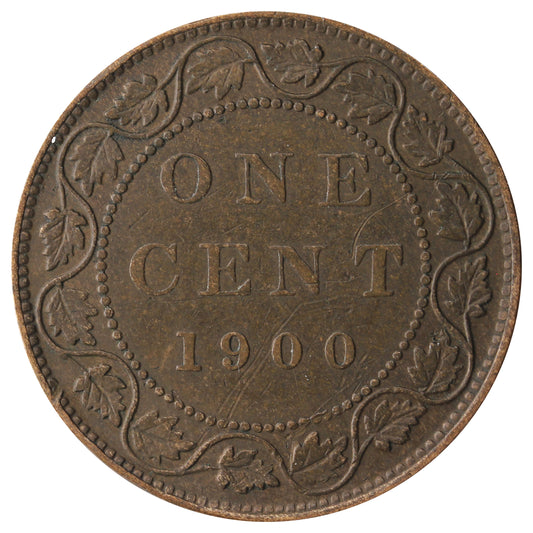 1900 Canada 1-cent F-VF (F-15)