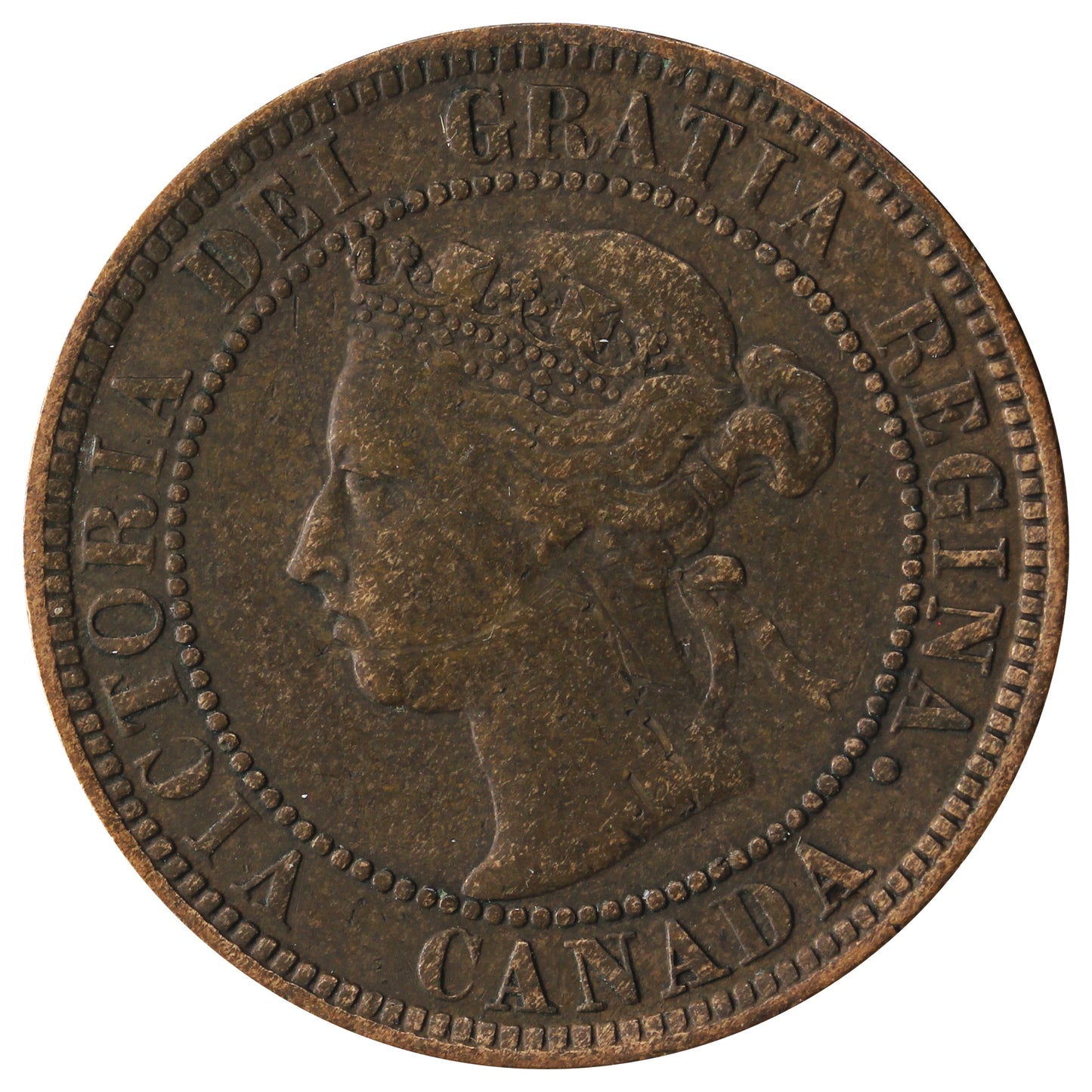 1900 Canada 1-cent F-VF (F-15)