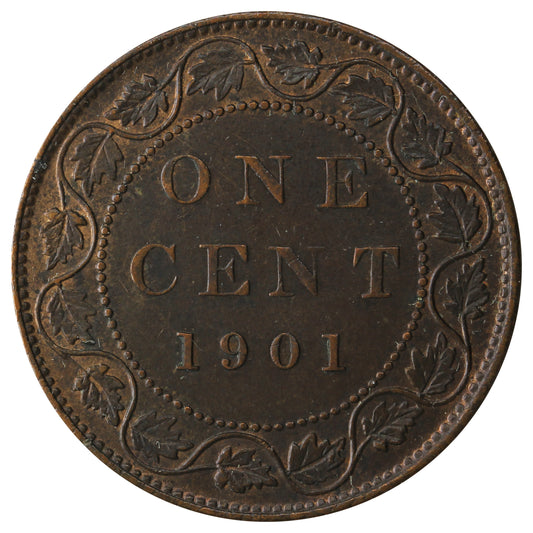 1901 Canada 1-cent EF-AU (EF-45)