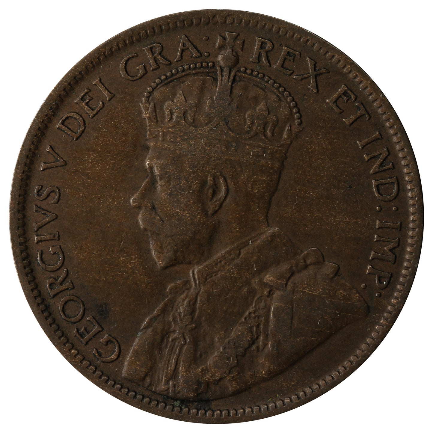 1918 Canada 1-cent F-VF (F-15)