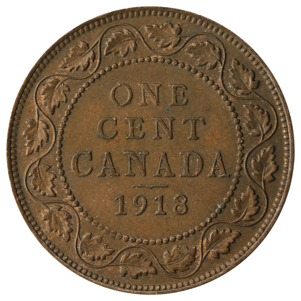 1918 Canada 1-cent EF-AU (EF-45)