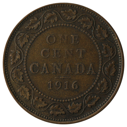 1916 Canada 1-cent Fine (F-12)