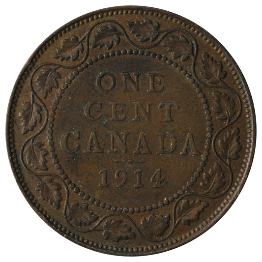 1914 Canada 1-cent VF-EF (VF-30)