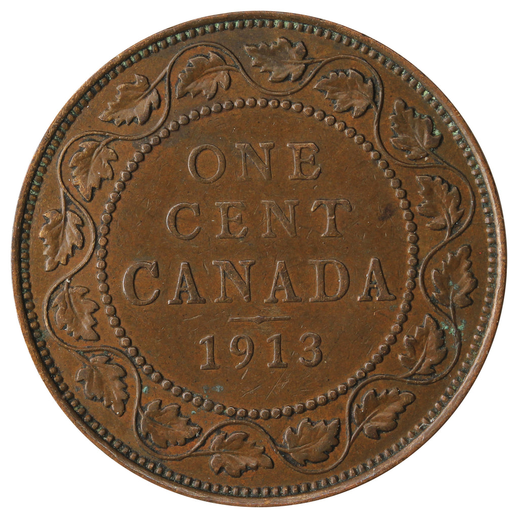 1913 Canada 1-cent VF-EF (VF-30)