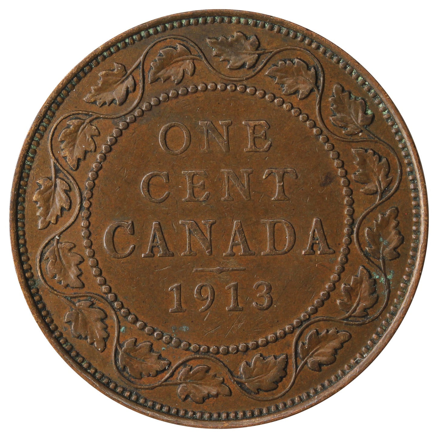 1913 Canada 1-cent VF-EF (VF-30)