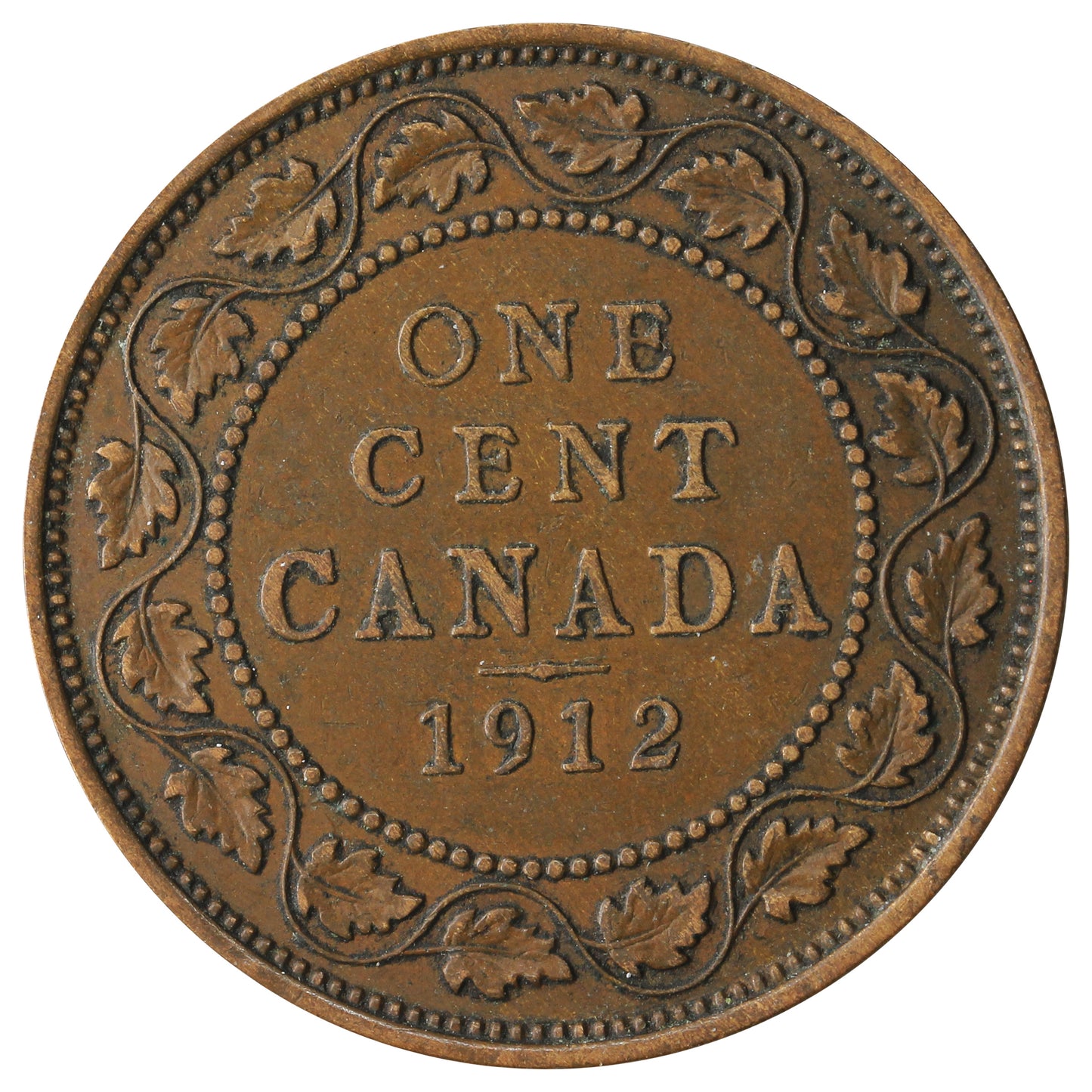 1912 Canada 1-cent VF-EF (VF-30)