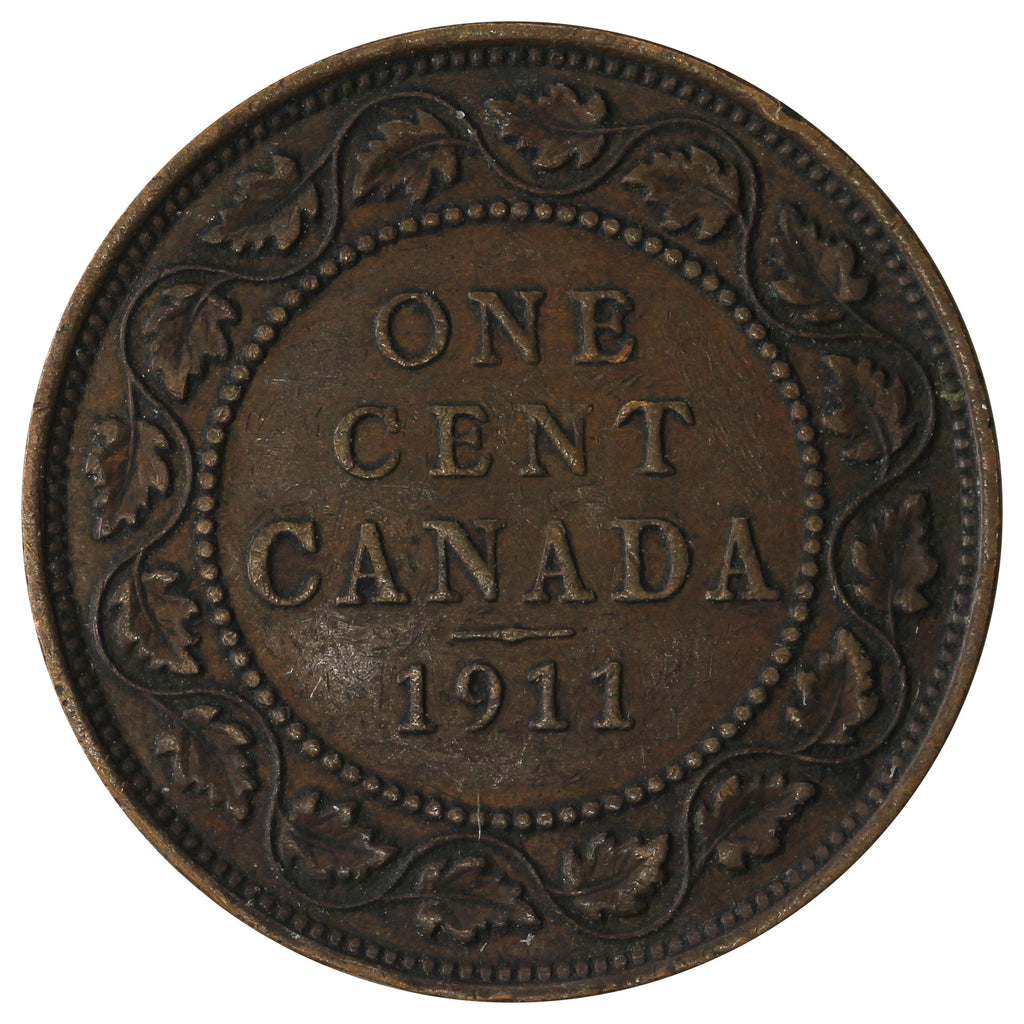 1911 Canada 1-cent VF-EF (VF-30)