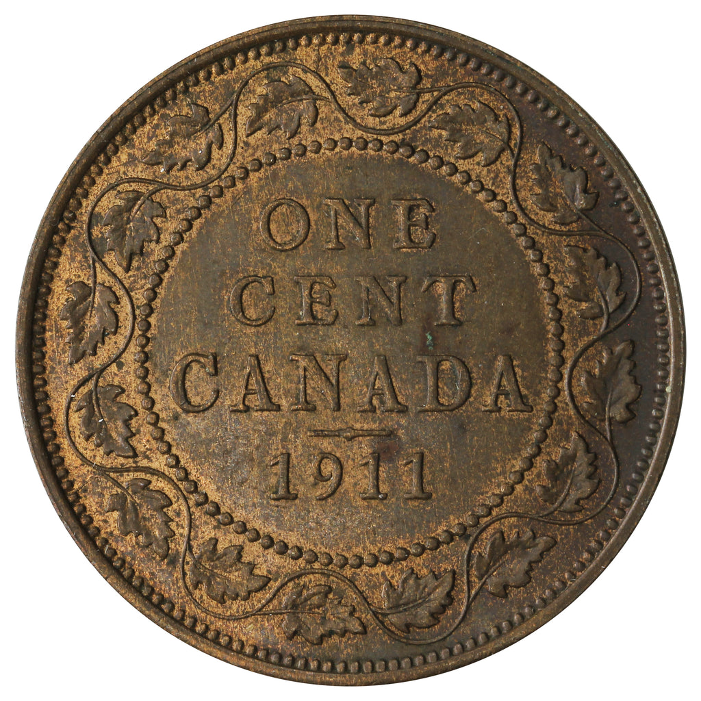 1911 Canada 1-cent Almost Uncirculated (AU-50)