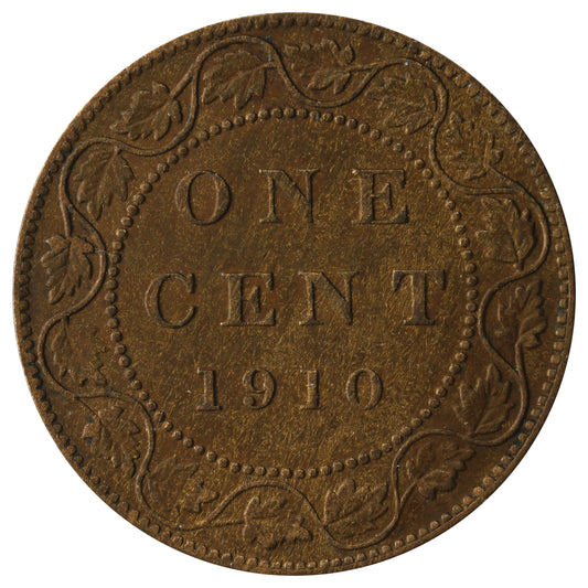 1910 Canada 1-cent VF-EF (VF-30)