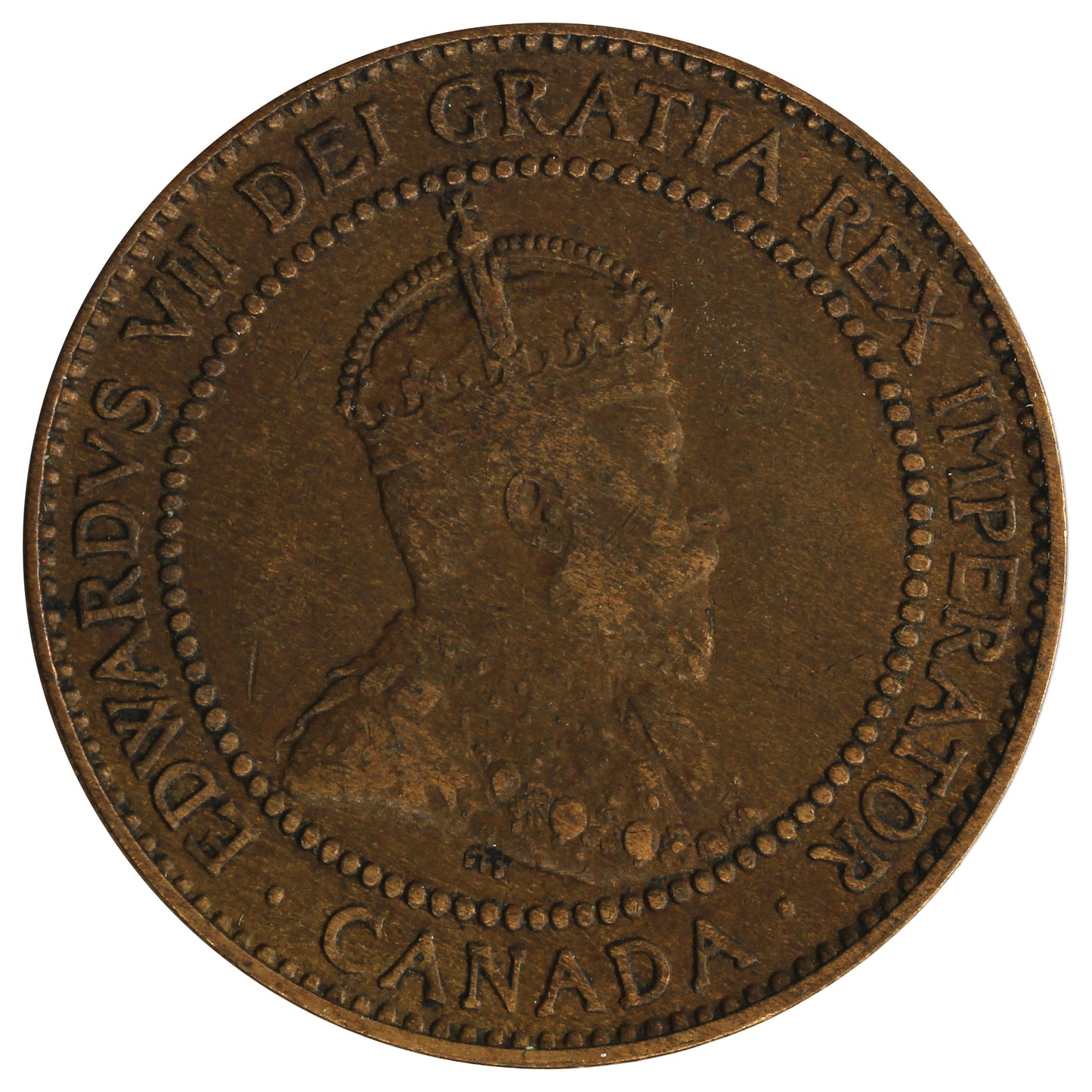 1910 Canada 1-cent F-VF (F-15)