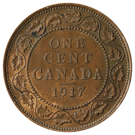 1917 Canada 1-cent EF-AU (EF-45)