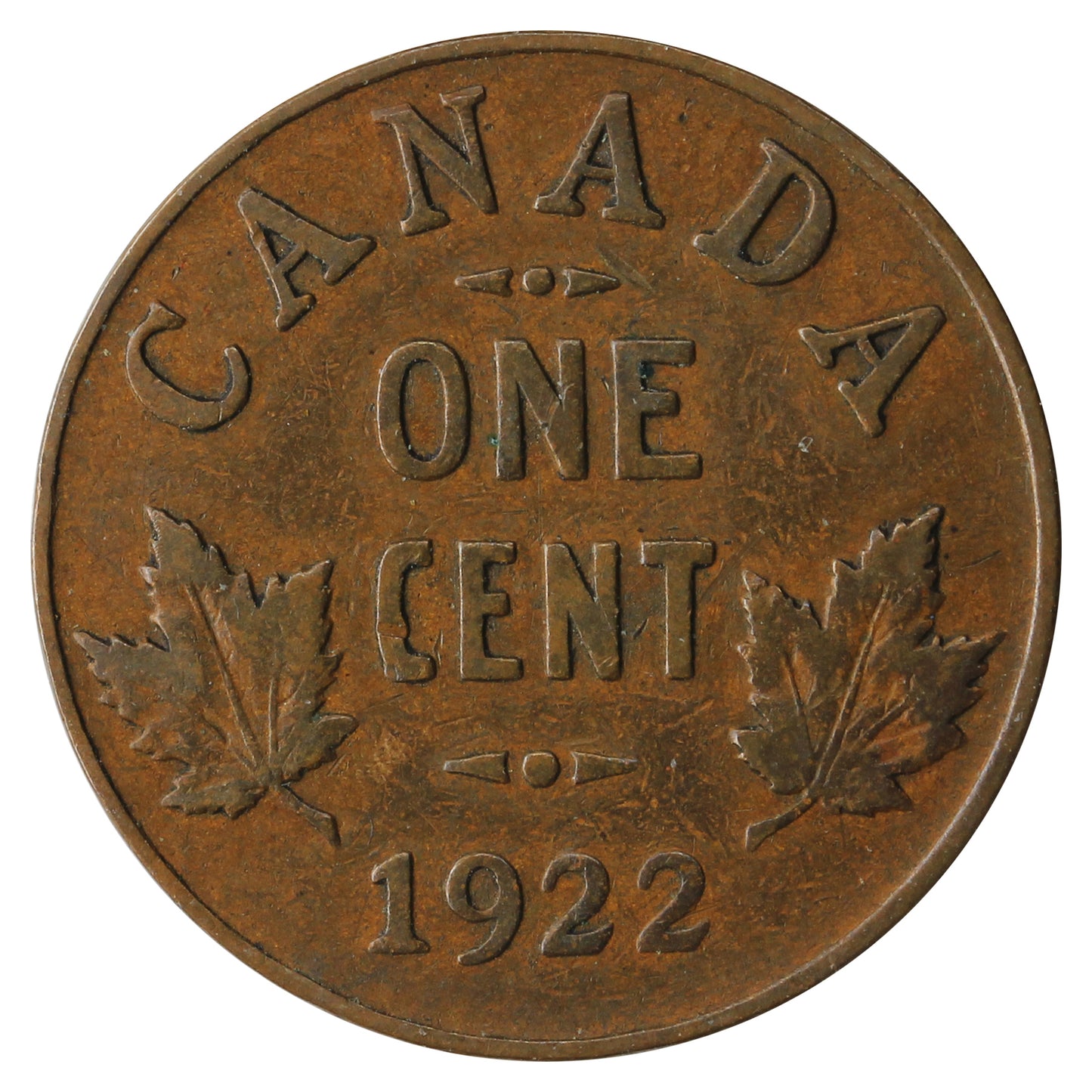 1922 Canada 1-cent VG-F (VG-10)