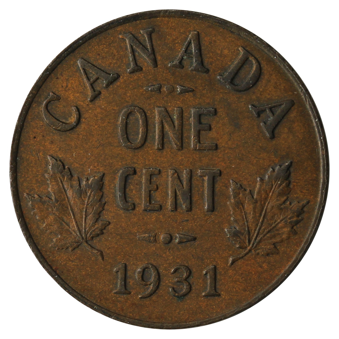 1931 Canada 1-cent EF-AU (EF-45)