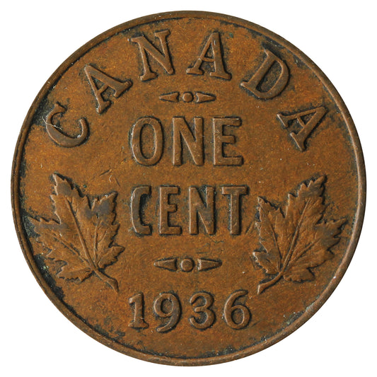 1936 Canada 1-cent Very Fine (VF-20)