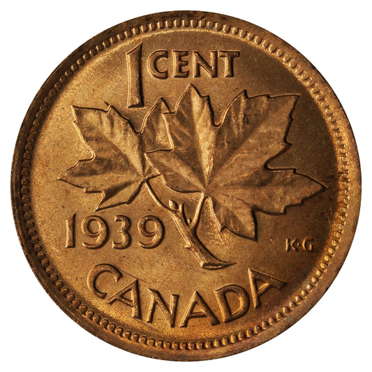 1939 Canada 1-cent Brilliant Uncirculated (MS-63)