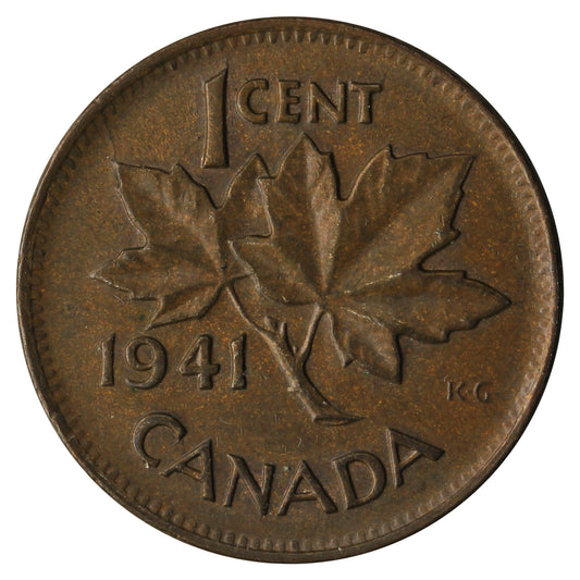 1941 Canada 1-cent Extra Fine (EF-40)