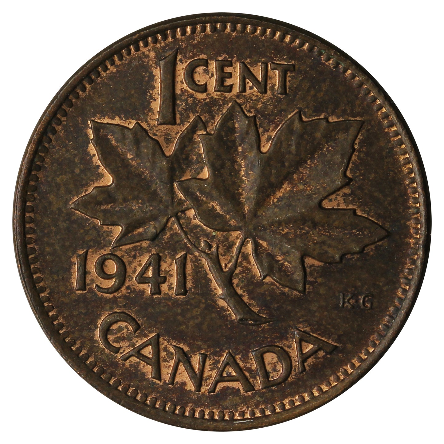 1941 Canada 1-cent EF-AU (EF-45)