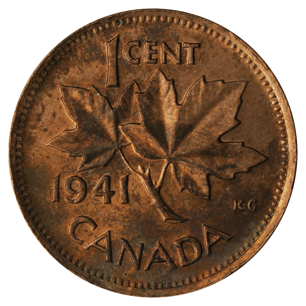 1941 Canada 1-cent UNC+ (MS-62)