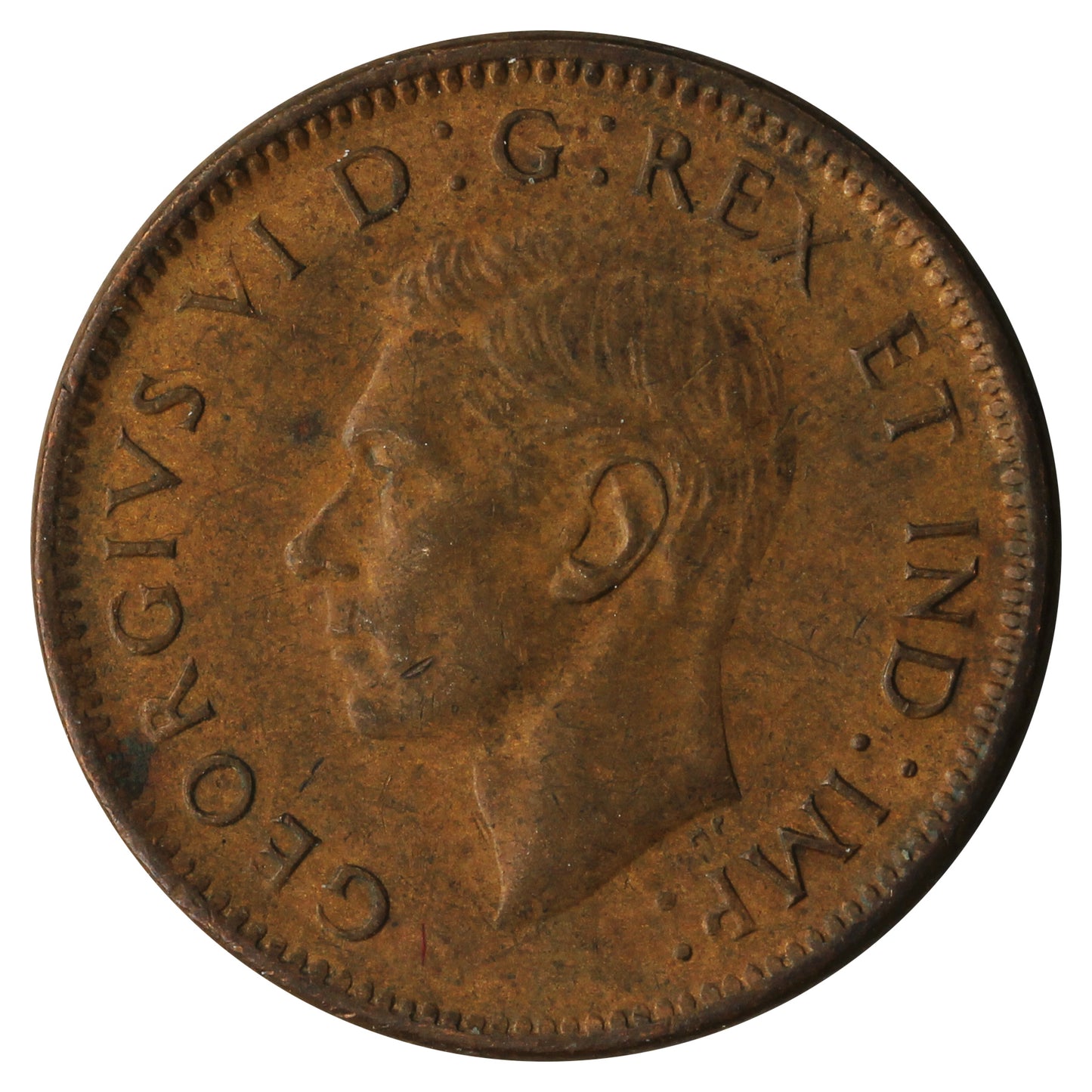 1943 Canada 1-cent Extra Fine (EF-40)