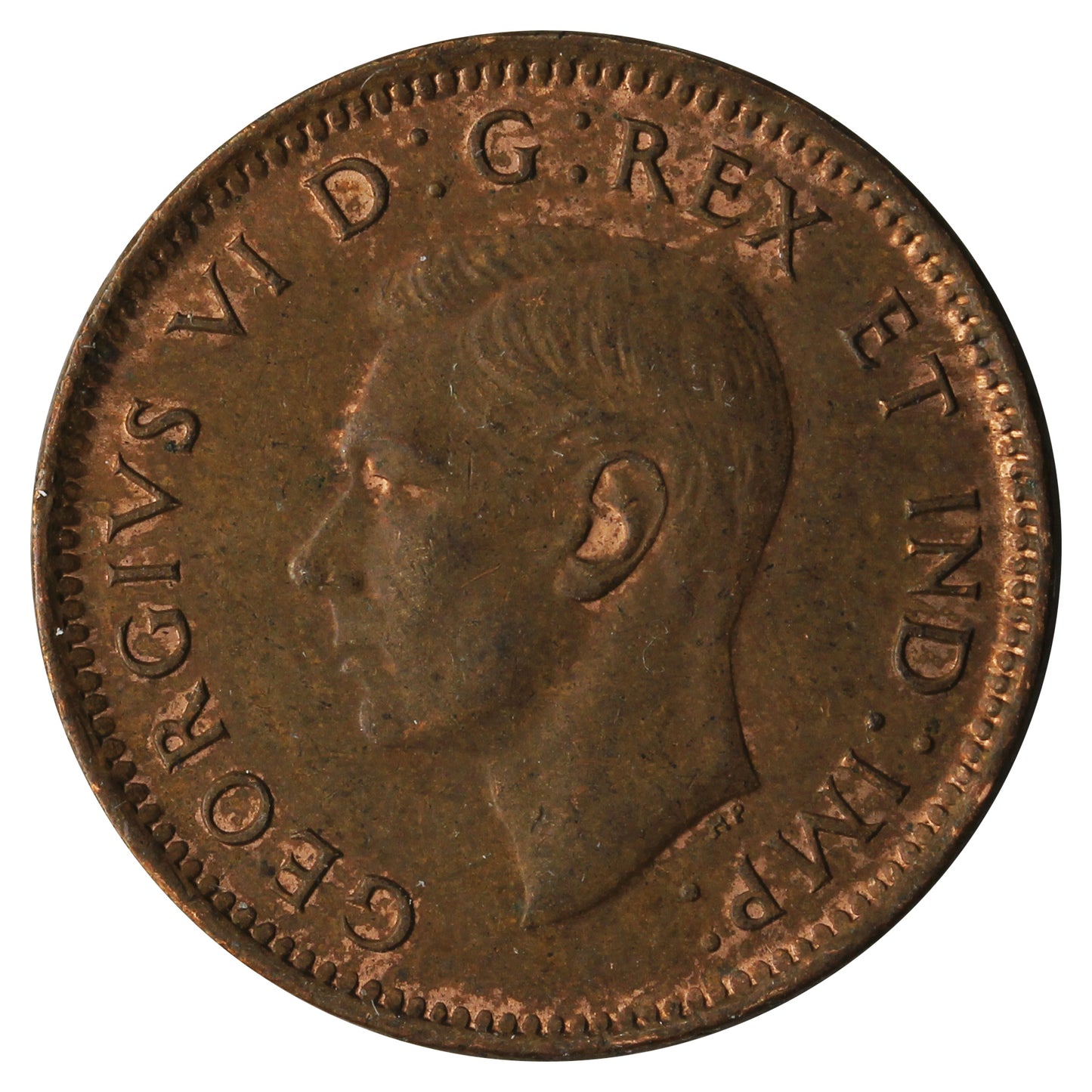 1943 Canada 1-cent EF-AU (EF-45)