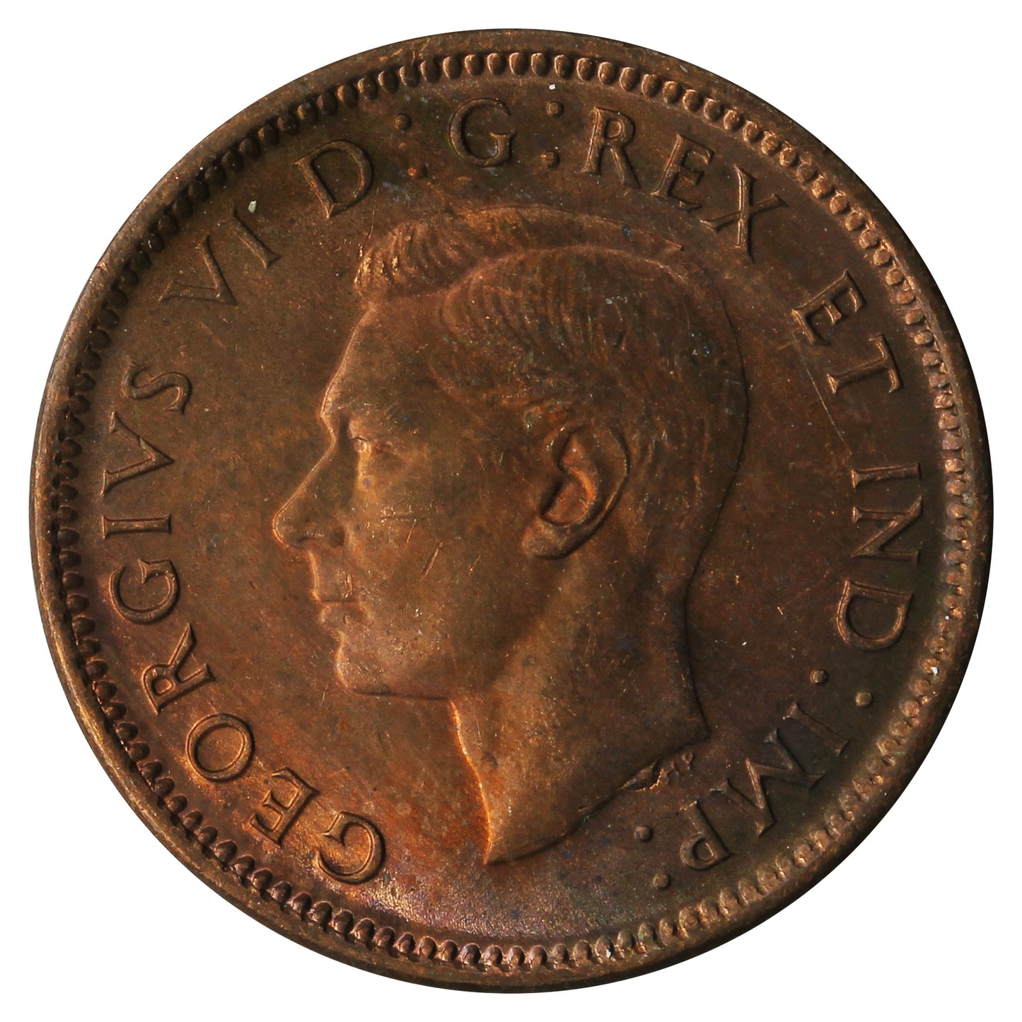 1945 Canada 1-cent UNC+ (MS-62)