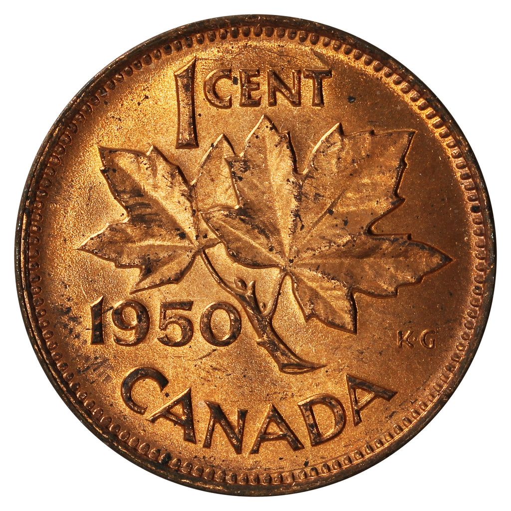 1950 Canada 1-cent Brilliant Uncirculated (MS-63)