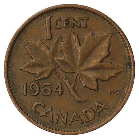 1954 Canada 1-cent Circulated