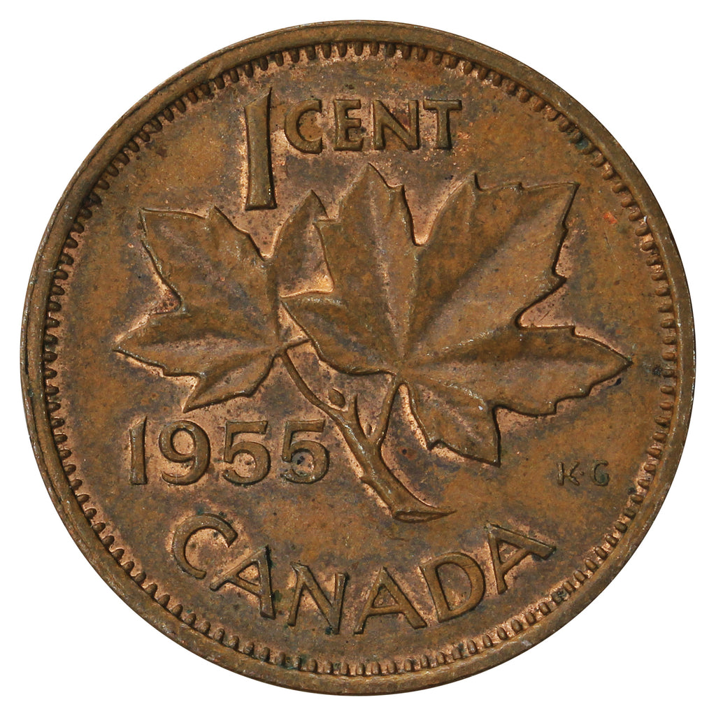 1955 Canada 1-cent Circulated