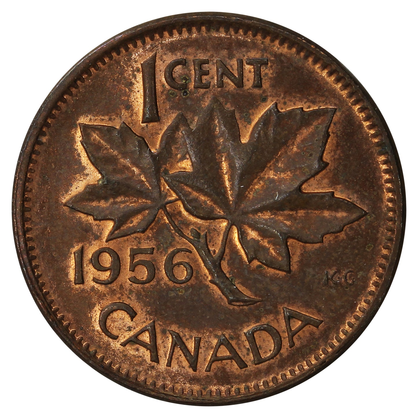 1956 Canada 1-cent Circulated