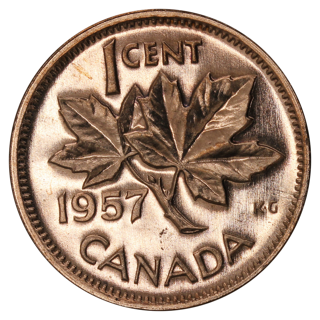 1957 Canada 1-cent Proof Like