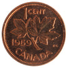 1959 Hanging 9 Canada 1-cent ICCS Certified MS-64 Red