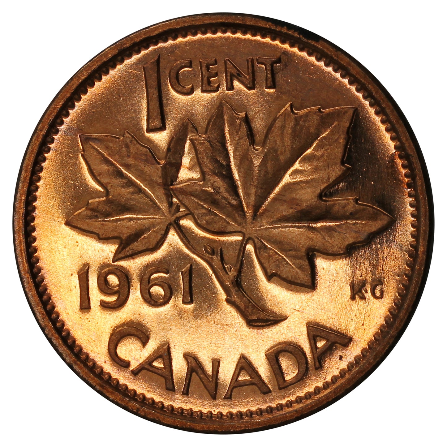 1961 Canada 1-cent Proof Like