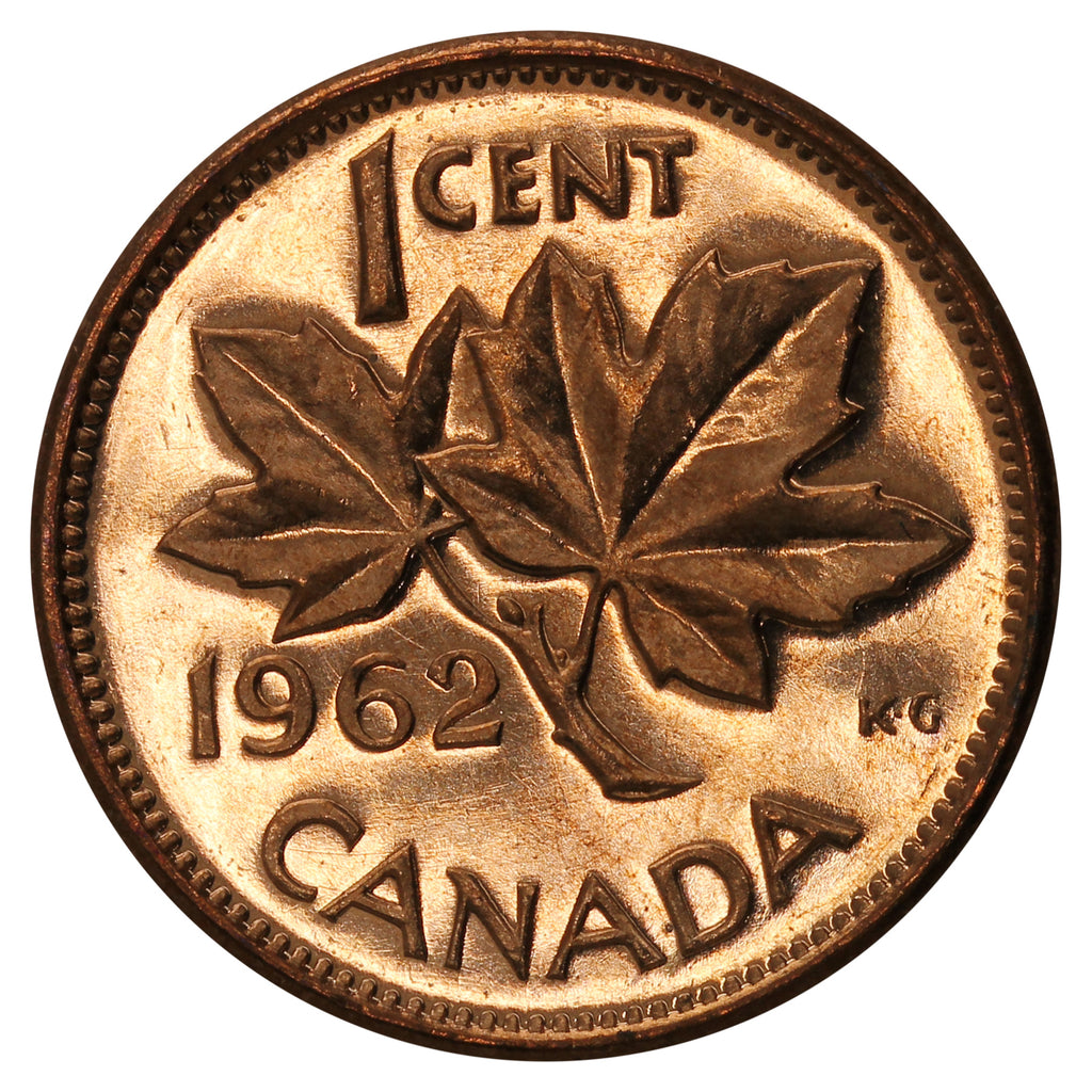 1962 Canada 1-cent Brilliant Uncirculated (MS-63)