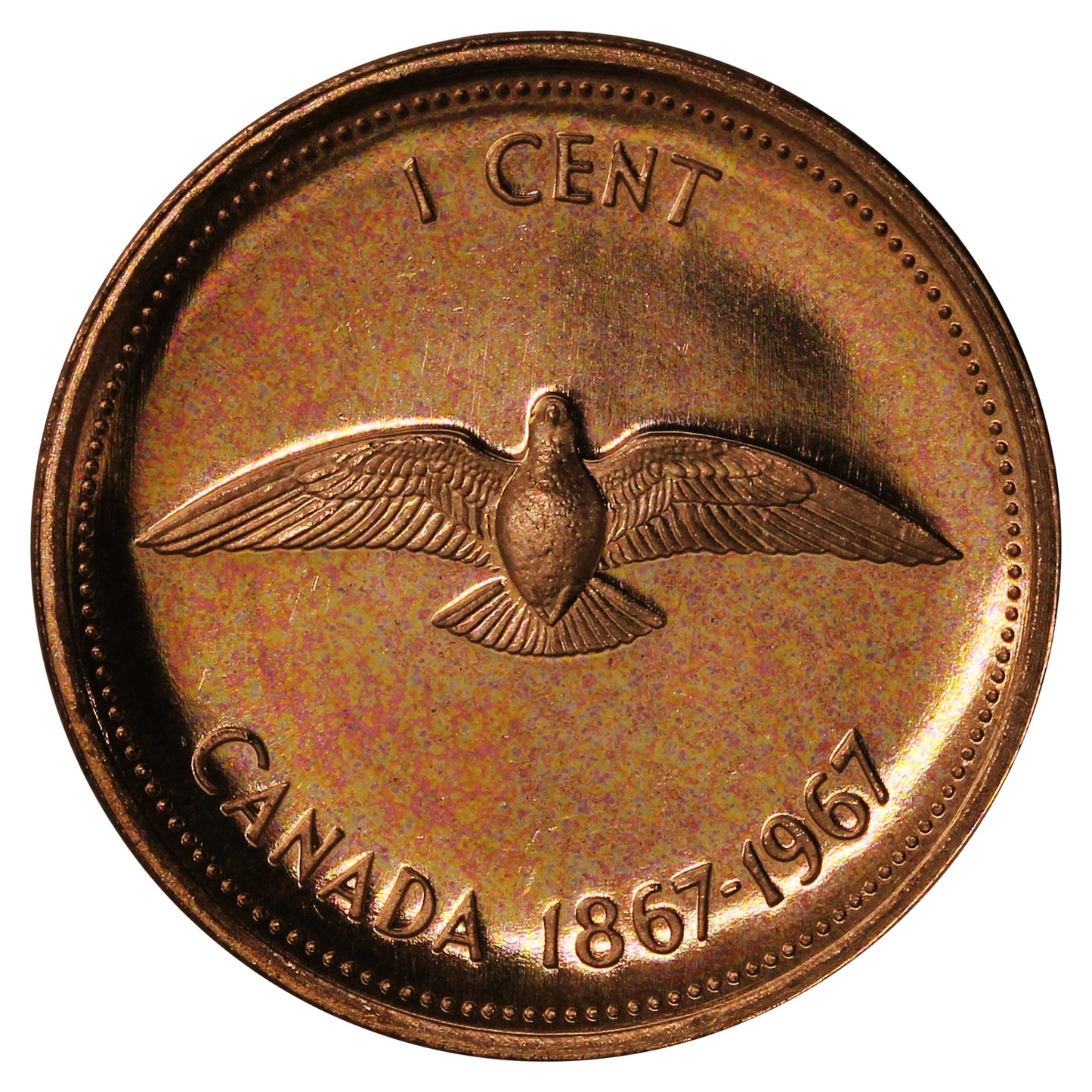 1967 Canada 1-cent Proof Like