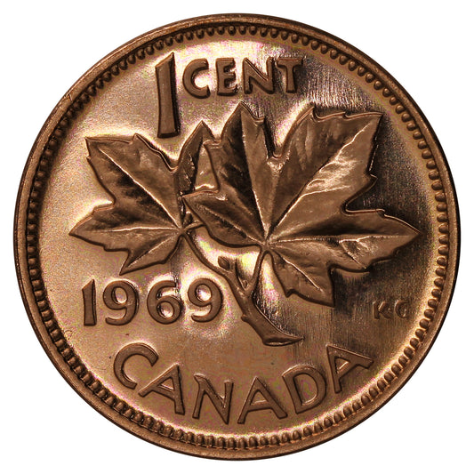 1969 Canada 1-cent Proof Like